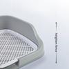 Middle Large Dogs Fenced Toilet Splash Proof Leak Proof Dog Urinal Pet Cleaning Toilet Basin Large Size Pet Litter Box Training Toilet 52*46*14cm