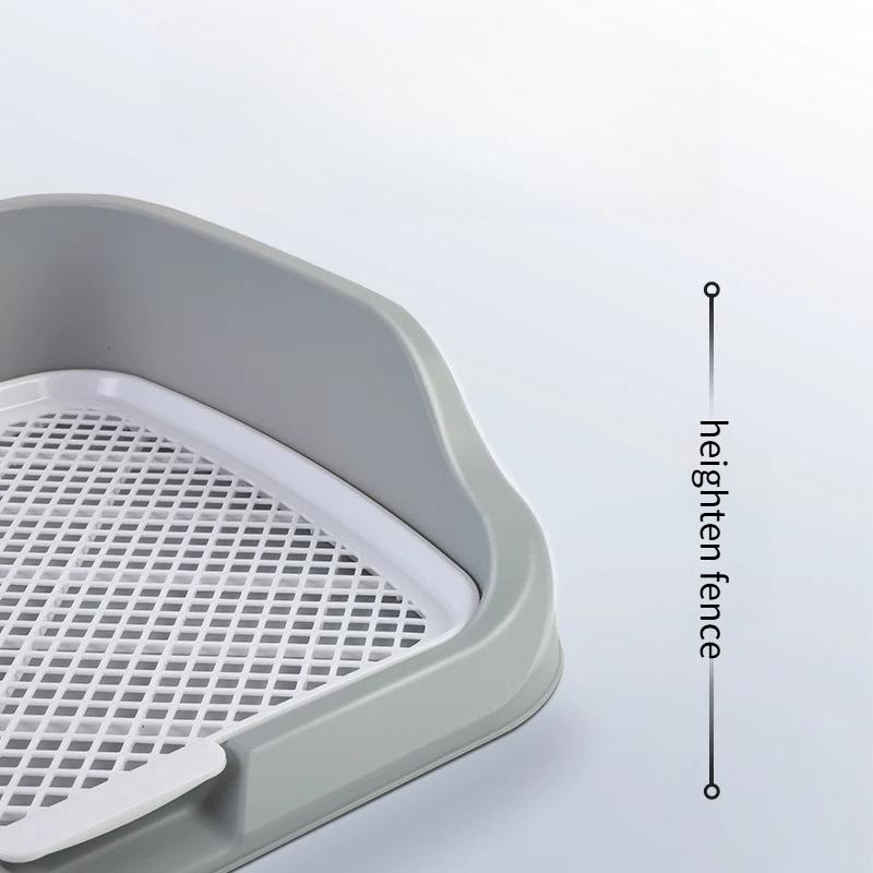 Middle Large Dogs Fenced Toilet Splash Proof Leak Proof Dog Urinal Pet Cleaning Toilet Basin Large Size Pet Litter Box Training Toilet 52*46*14cm