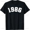 Vintage 39th Birthday Decorations Vintage 1986 39 Years Old  Streetwear Custom Printed Graphic T Shirts Funny Shirt Camisas