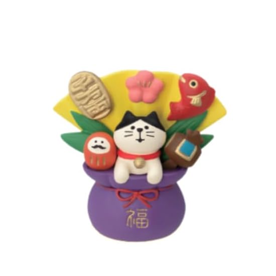 Decole Corporation concombre Lucky Treasure Bag Cat Size: Approx. W7.2 D3.7 H6.8 ZCB-35253
