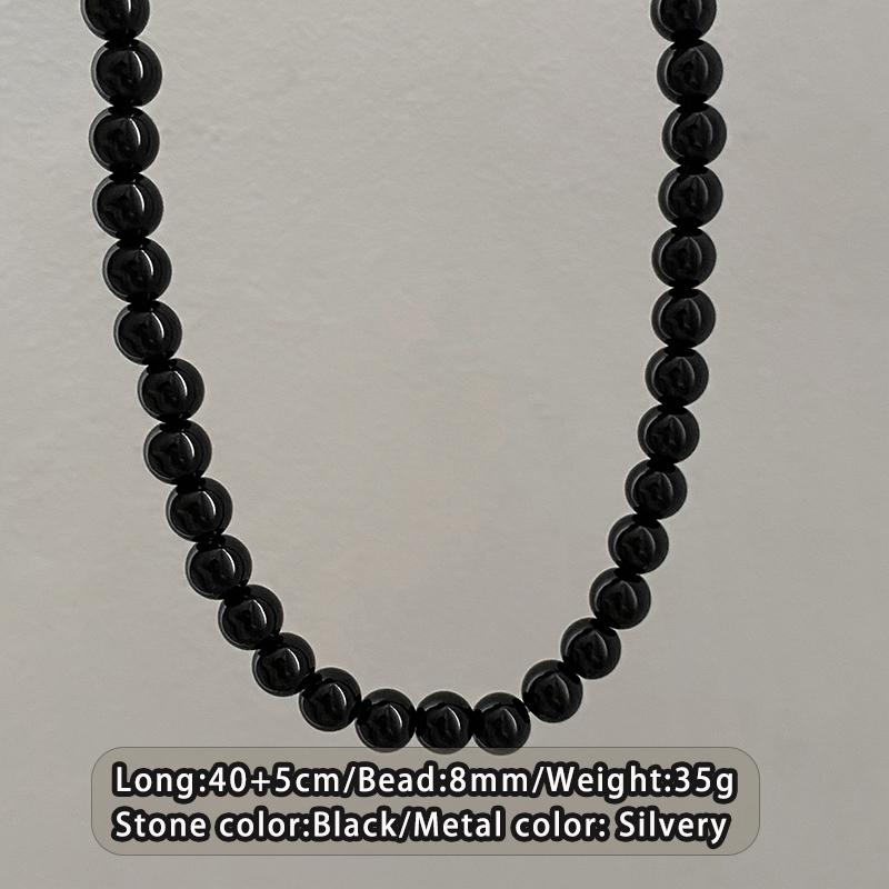 2026 New Design Gothic Girl's Sexy Black Pearl Beaded Necklace For Women's Trendy Jewelry Unusual Clavicle Chain Accessories