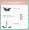 WOSTU 925 Sterling Silver Devil Flower Hanging Charm Grotesque Bee & Fish Hanging Bead Fit DIY Making Women Bracelet & Bangle Jewelry