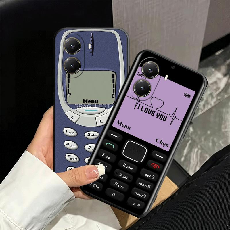 Funny Retro Callphone Soft Phone Case for Xiaomi Poco X5 X6 X7 X8 Pro Max X3 F7 F8 Ultra M8 M7 M6 M5 Redmi 15 15C 14C 13C 12C X4