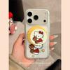 Kt Cat Is Suitable for Apple 16promax Mobile Phone Case 15plus Magnetic Suction 14 Bracket 13pro Skin Feeling 16e Creative 17