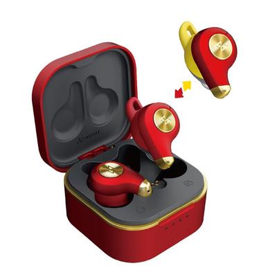AVIOT Sem Fio Ruído Intercambiável Orelha Verdadeiro Bluetooth Orelha Única Até 34 Horas de Som Ambiente Fofo IPX4 À Prova d'água Fones de Ouvido TE-D01q2, Cancelamento,