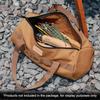 Portable Tent Peg Storage Bag Zipper Closure Canvas Carry Bag Ground Nail Organizer  Outdoor Hiking