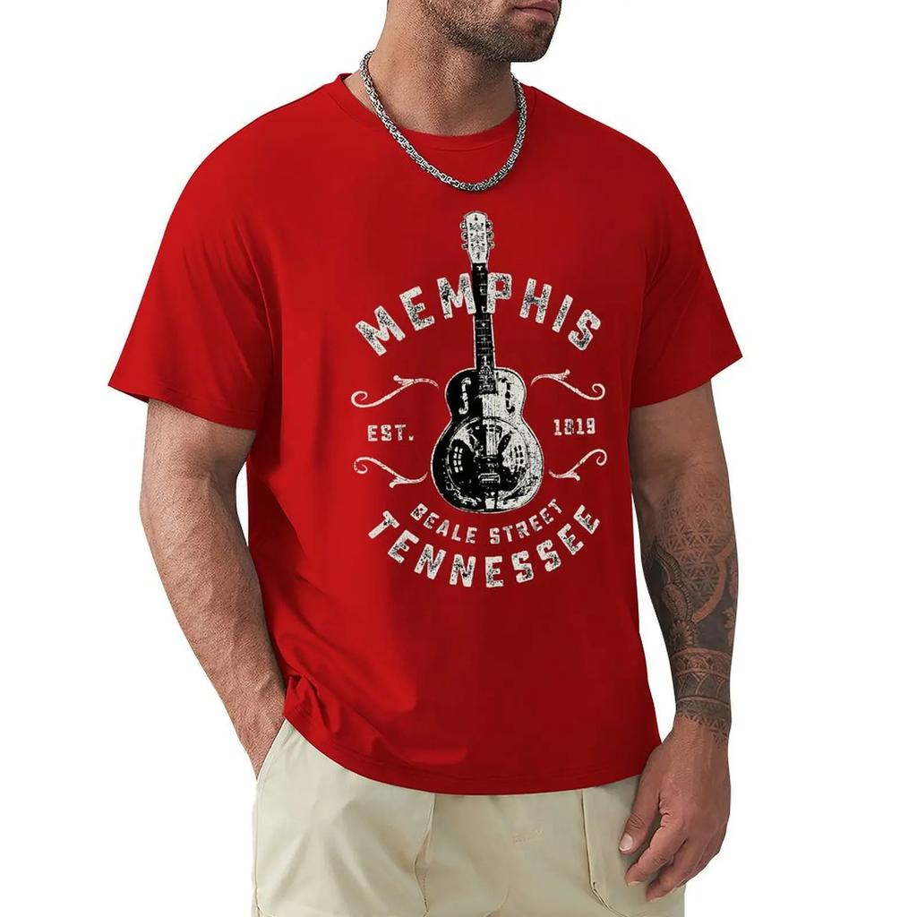 Memphis Beale Street Usa Vintage T Shirts Women Man's T-shirt Cotton Summer Tshirts Short Sleeve Graphics Tee Tops
