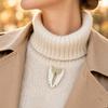 Angel Wings Brooch with Crystal Embellishments and Enamel Detailing Elegant Wing-Shaped Pin Accessory for Clothing and Bags
