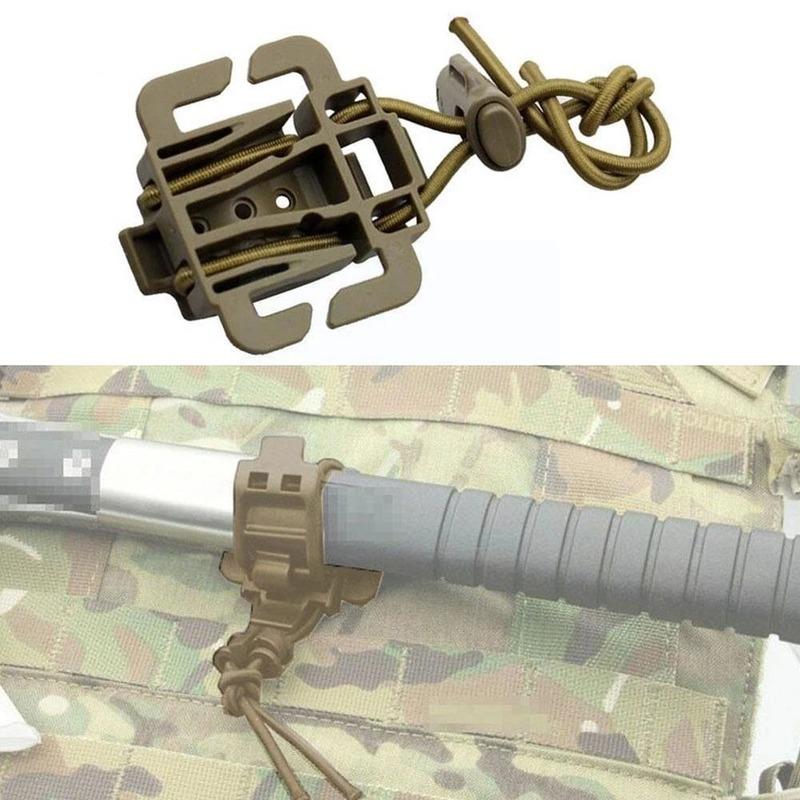 1Pc Tactical Wheel Clip Hiking Accessories Multifunction Hanging Buckle Shovel Clamp Axe Clamp Bracket Military Backpack Accessories