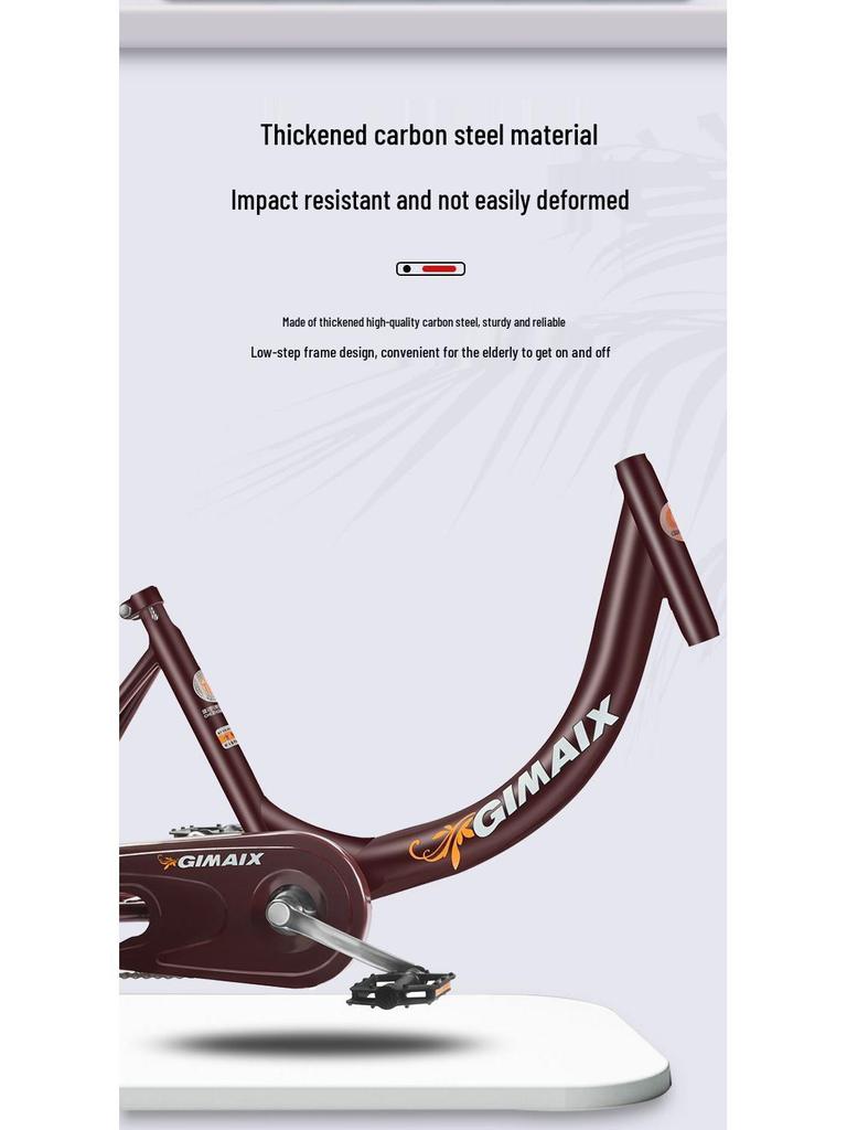 New Lightweight Manual Tricycle for Elderly - Adult Commuter & Cargo Bike