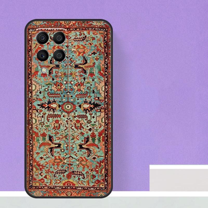 Persian Carpet Floral Pattern Case For Samsung Galaxy M14 M34 M54 M31 M11 M13 M53 M51 M12 M32 M52 M16 M36 M56 M15 M35 M55