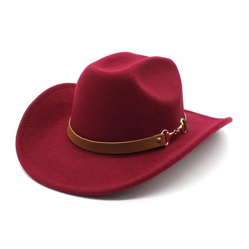 Traditional Tibetan Style Western Cowboy Hat With Wool Felt For Men And Women Summer Sun Protection