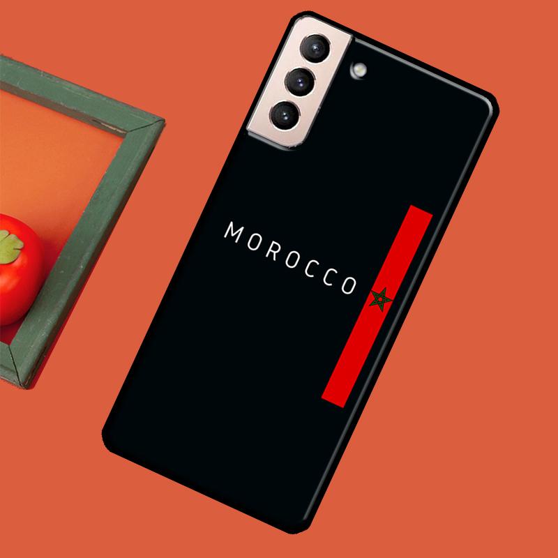 Morocco Maroc Moroccan Flag Cover For Samsung Galaxy S23 S21 Ultra S20 FE S8 S9 S10 Note 10 Plus Note 20 S22 Ultra Case