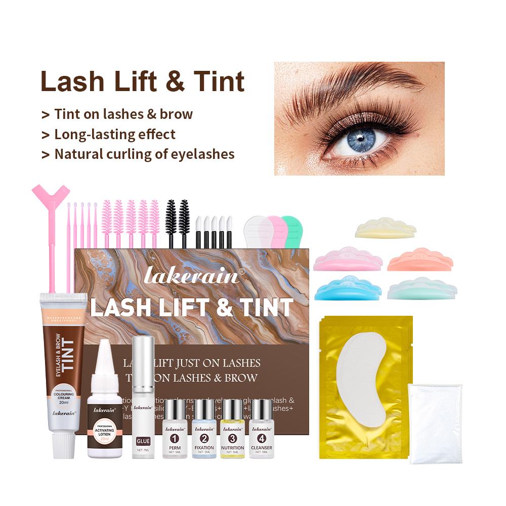 Lash Lift and Tint Kit Semi-permanent Brow Professional Brow Lamination Eyelash Lifting Perming Lashes Dye Eyelash Eyebrow Makeu