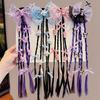 Children's Wig, Girl's Braided Ponytail Hair Tie, Girl's Bow Hair Accessory