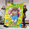 Personalized Custom Name Blanket - Arale Norimaki Print Design,Blanket for Sofa,Bed,Travel,Camping - Soft and Warm, Great Gift