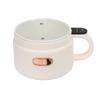 Panela Elétrica 1.6L Antiaderente Multiuso Panela de Arroz Panela de Macarrão para Cozinha Dormitório Escritório Branco