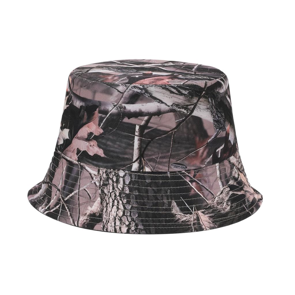 Outdoor European and American Men and Women New Camouflage Jungle Print Fisherman Hat Adult Fishing Sun Protection Pot Hat