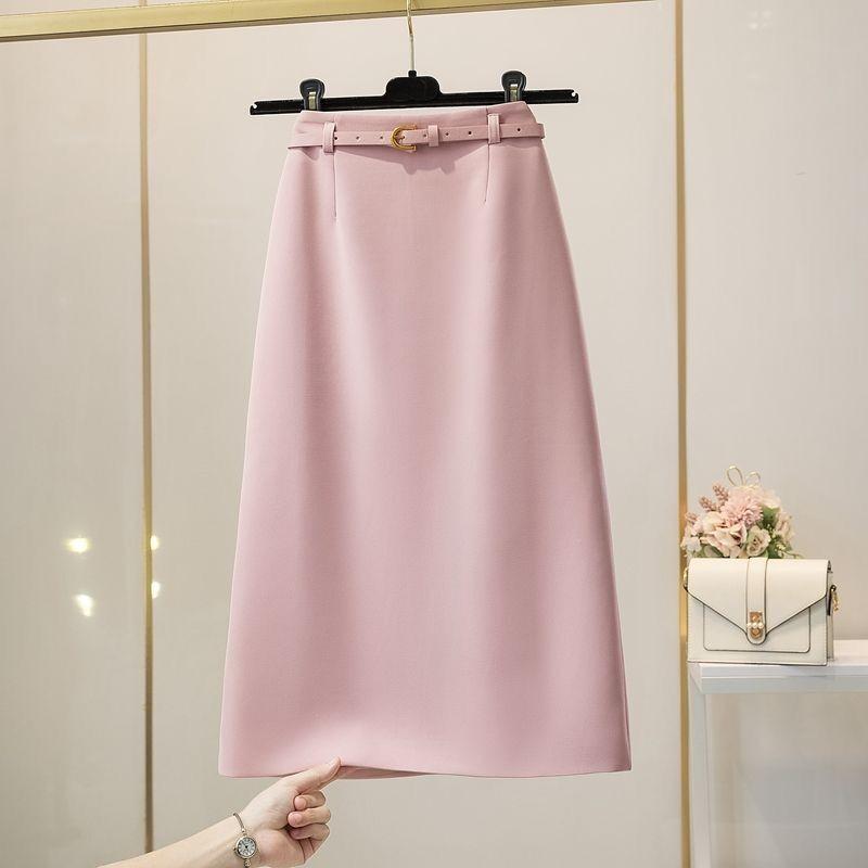 MOUKYUN Women's High Waist Package Hip OL Office Skirt