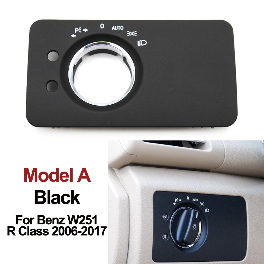 W251 LHD Car Front Dashboard Headlight Lamp Switch Cover Trim For Mercedes Benz R Class R280 R300 R350 R400 R500 2005-2017