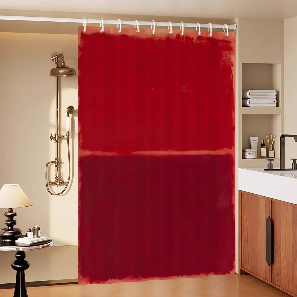 Mark Rothko Klassisch Vintage 1-teiliges Muster Duschvorhang Plus Haken Wasserdicht Maschinenwaschbar Polyesterstoff Abstrakt