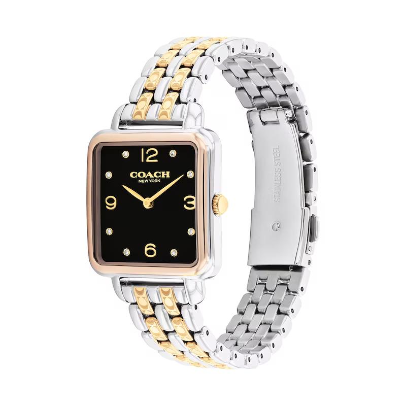 Coach Cass Women's 2H Quartz Watch - 28mm Square Stainless Steel Bracelet - Premium Fashion Timepiece - Gift for Her 14504496