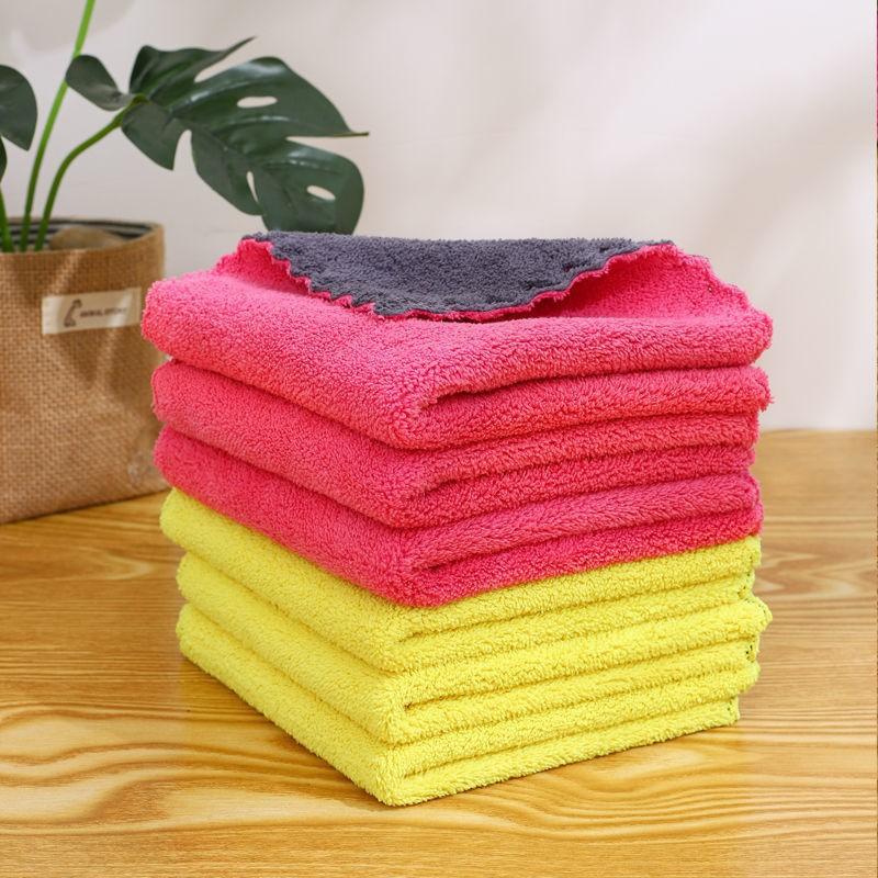 Thickened Household Cleaning Absorbent and Non-shedding Car Wash Cloth Soft Car Paint and Floor Cleaning Cloth