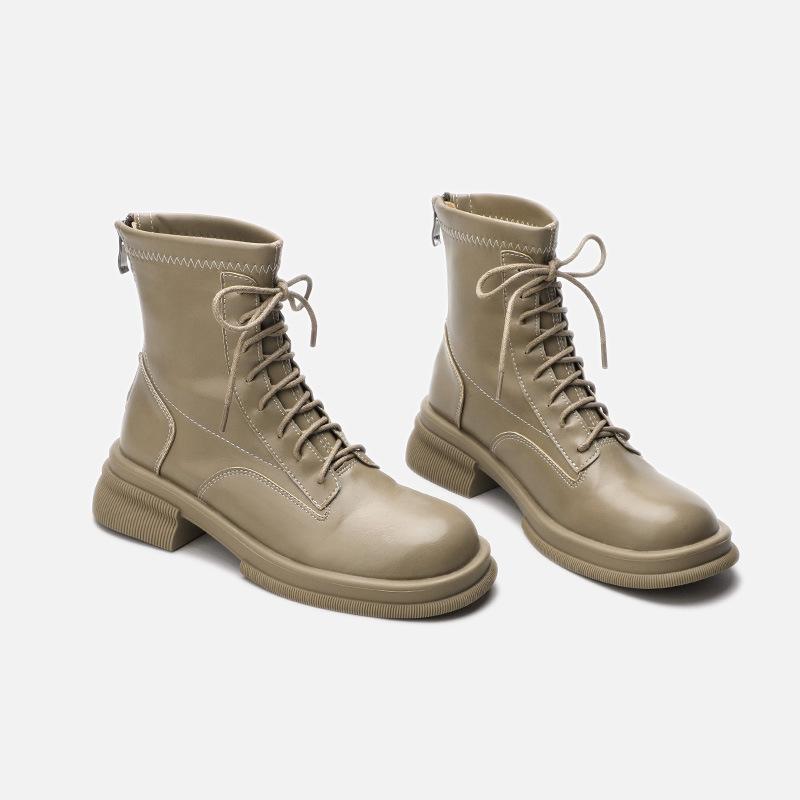 Осенние и зимние женские одинарные ботинки в британском стиле — фото 3