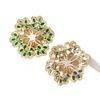 Luxury Gold Zircon Flower Brooch: High-End Fashion, Versatile Corsage Pin