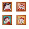 DIY  Felt Bunny Frame Kit - Creative Birthday Gift Handmade Craft Decor Cute Cartoon Rabbit Statue Wool Creative Gift & Healing Home Decor Craft Set