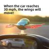 Flying bird, motorcycle car creative ornament wind plug-in car decoration simulation bird feng shui ornament