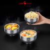 LFGB Certificated 99.981% Pure Titanium Bowl Luxury Aerospace Material Dinnerware Fall Resistant Ultra Weightless Baby Tableware