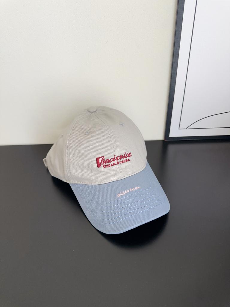 Fashion Hat Contrast Color Letter Embroidery Baseball Cap Unisex Korean Version Versatile Daily Cap Face Small Sunscreen Visor