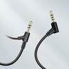 Digital Chip 3.5Mm With Microphone Audio Cable Head Mounted Headphones Adjust Volume Control Microphone Aux Audio Cable