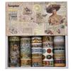 Songdao Retro Art Washi Set Vintage Masking Tape with Classic Art Patterns Perfect for and Gift Wrapping X 2m Each Madame De Pompadour Tape, 36-Roll