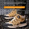 Cross-border Steel Toe Safety Shoes: Rotating Button, Anti-Smash, Anti-Puncture, Non-Slip, Wear-Resistant