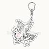Lil Peep Rapper Acrylic Key Chain Pendant Key Ring Crybaby Hellboy Love Yikes Keychains Keyring for Bag Pendant Jewelry Gifts