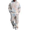 Men's Hoodie and Sweatpants Set with Elastic Waist, Casual Two Piece Outfit