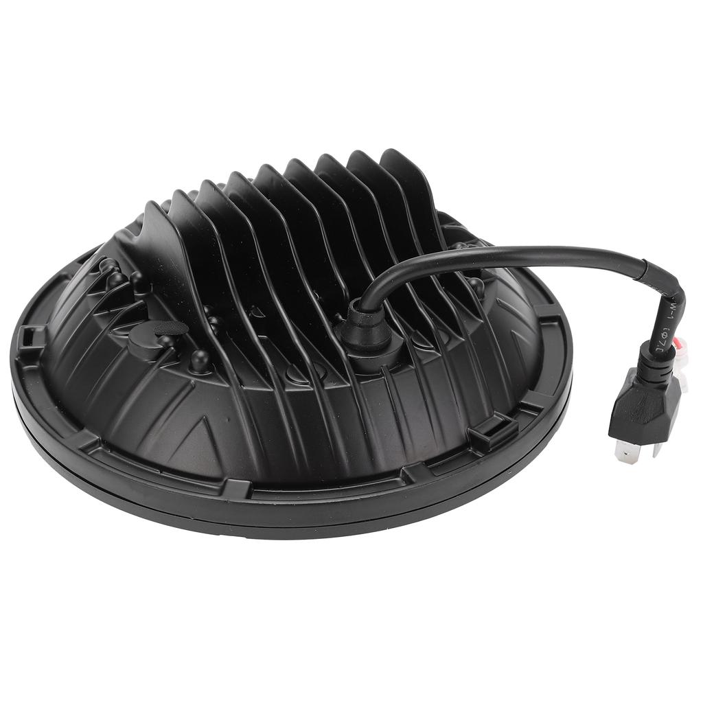פנס ראש LED 7 אינץ' 75W צבע אור לבן-ענבר עמיד במים IP68 החלפה לוונגלר TJ 1997 2006