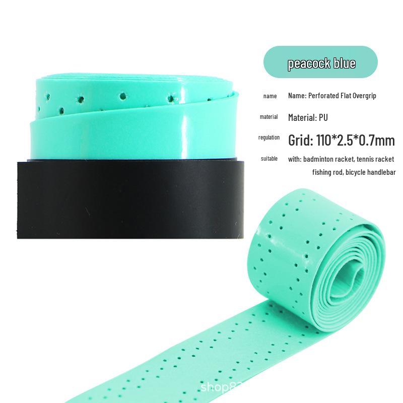 Perforated PU Overgrip: Non-slip Sweatband for Badminton & Tennis Rackets