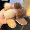 Mink Fur Backpacks Keychains Fluffy Pompom Boot Shoe Keyring Womens Small Hand Bag Charm Keychain Plush Y2k Accessories Trinket