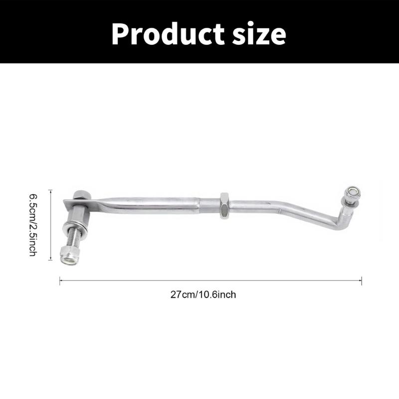 Upgrades Steel Adjustable Steering Linkage Versatile Adjustable Steering Handle Steering Link Replace for Marine Vessels