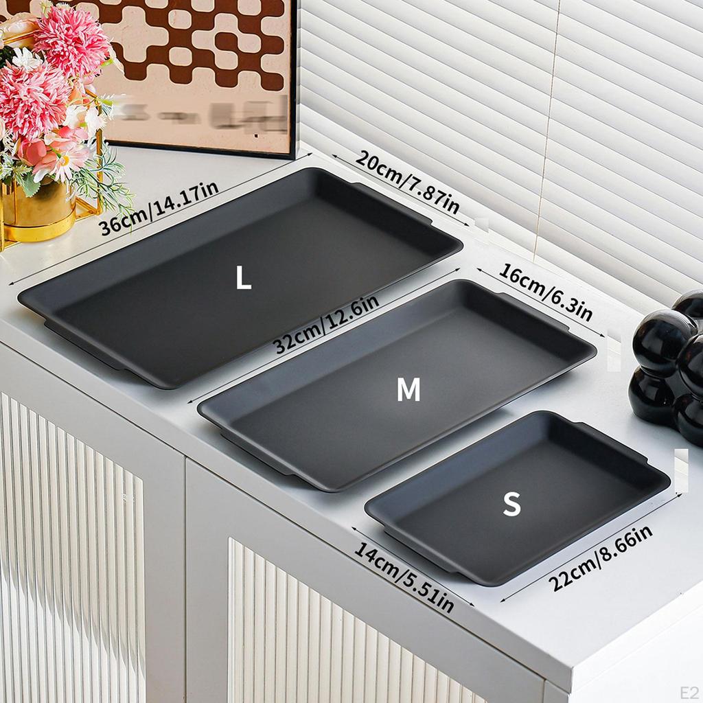 BBQ Griddle Serving Tray Reusable Cookware Anti Skid Decorative Food Flat Top Plate for Camping