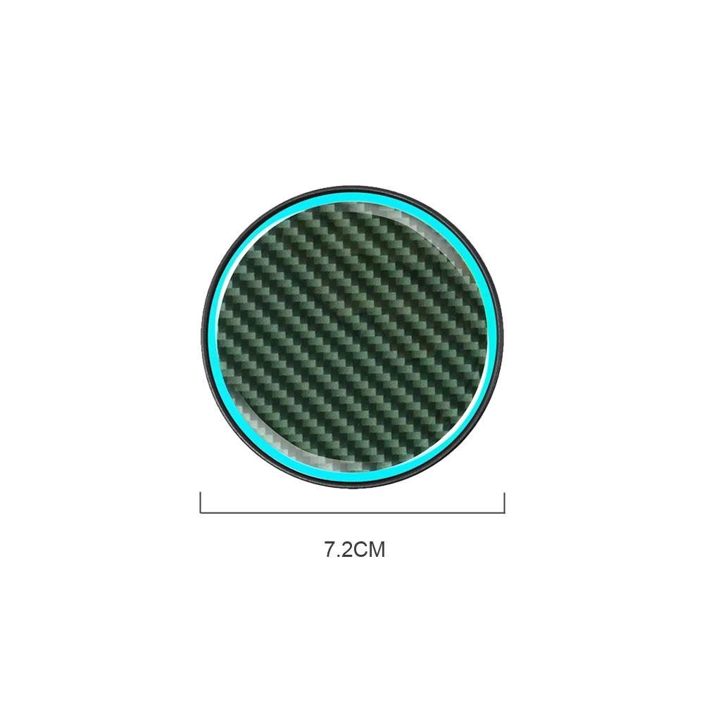 2Pcs Universal Car Decorative Cup Mat LED Luminous Car Dustproof Bottle Pads Car Anti Slip Coaster Auto Interior Accessories