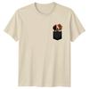 Spaniel Dog In Pocket Animals Graphic Unisex Unisex Unisex Tee