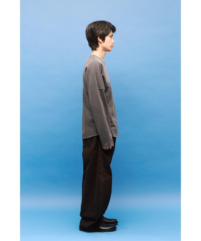 Haechinglum Dolman Sleeve Tee Dyed Charcoal