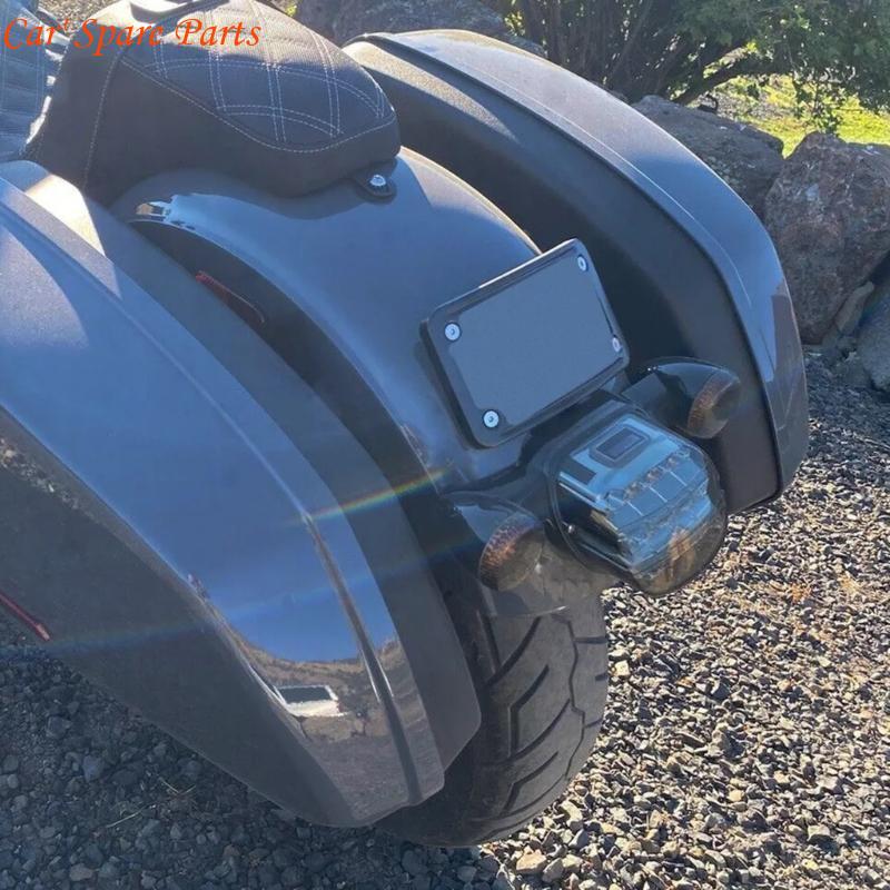 Y4UA Einfach zu montieren 3-Loch gebogener Kennzeichenhalter Halterständer für Motorrad Bietet Langlebigkeit