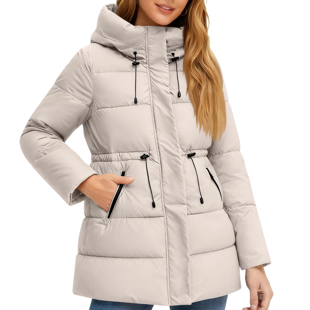 Women's Winter Warm Cotton Jacket Single Breasted Zipper Jacket