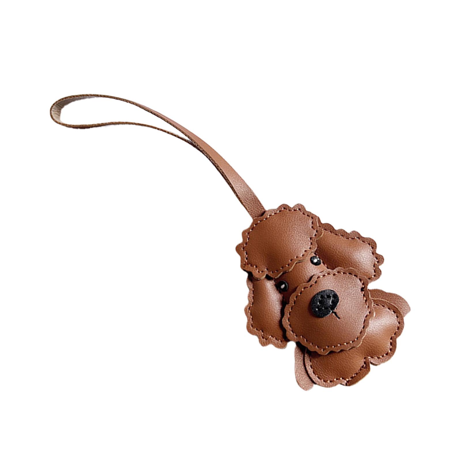 

Модный брелок в форме собаки из прочной искусственной кожи, модное украшение для зеркала автомобиля или аксессуара для сумки