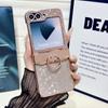 Galaxy Z Flip 8 Hülle mit Schleifen-Design Glitzer-Scharnier Vollständige Abdeckung Stoßfeste PC-Abdeckung 7